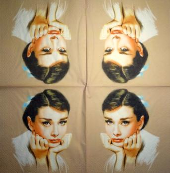 028 Celebrities - 3-ply - Audrey Hepburn